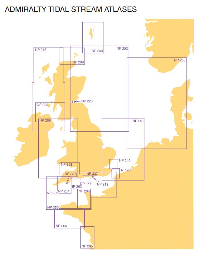 NP250 - ADMIRALTY Tidal Stream Atlas: English Channel | Crews Navigation